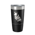 Lake Chaubunagungamaug Map Tumbler Travel Mug Insulated Laser Engraved Coffee Cup Massachusetts 20 oz-5