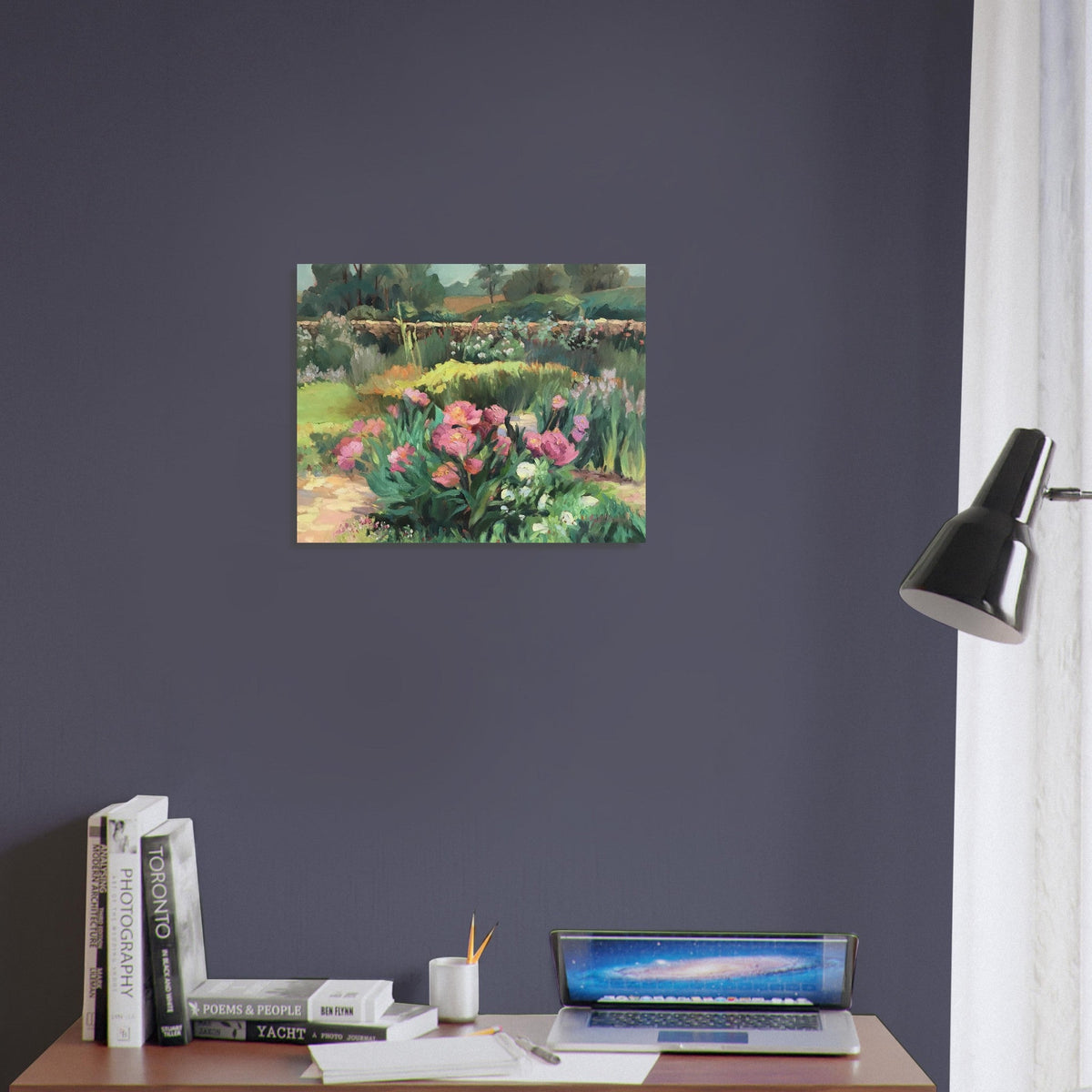 'Garden Peonies' Floral I 16x20 Museum-Quality Matte Paper Poster | Original Artwork by American Artist Barbara Cleary-2
