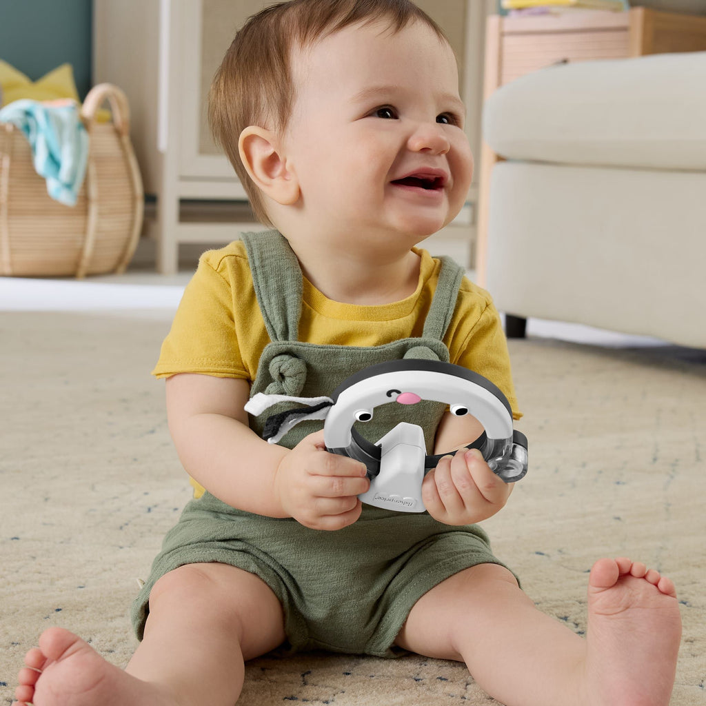 Fisher-Price activity ring baby toy featuring nature-themed sensory elements and colorful webbing details — view 2