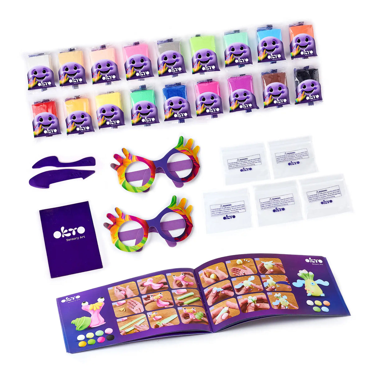 Set with air clay KIDS LINE 18 colors-2