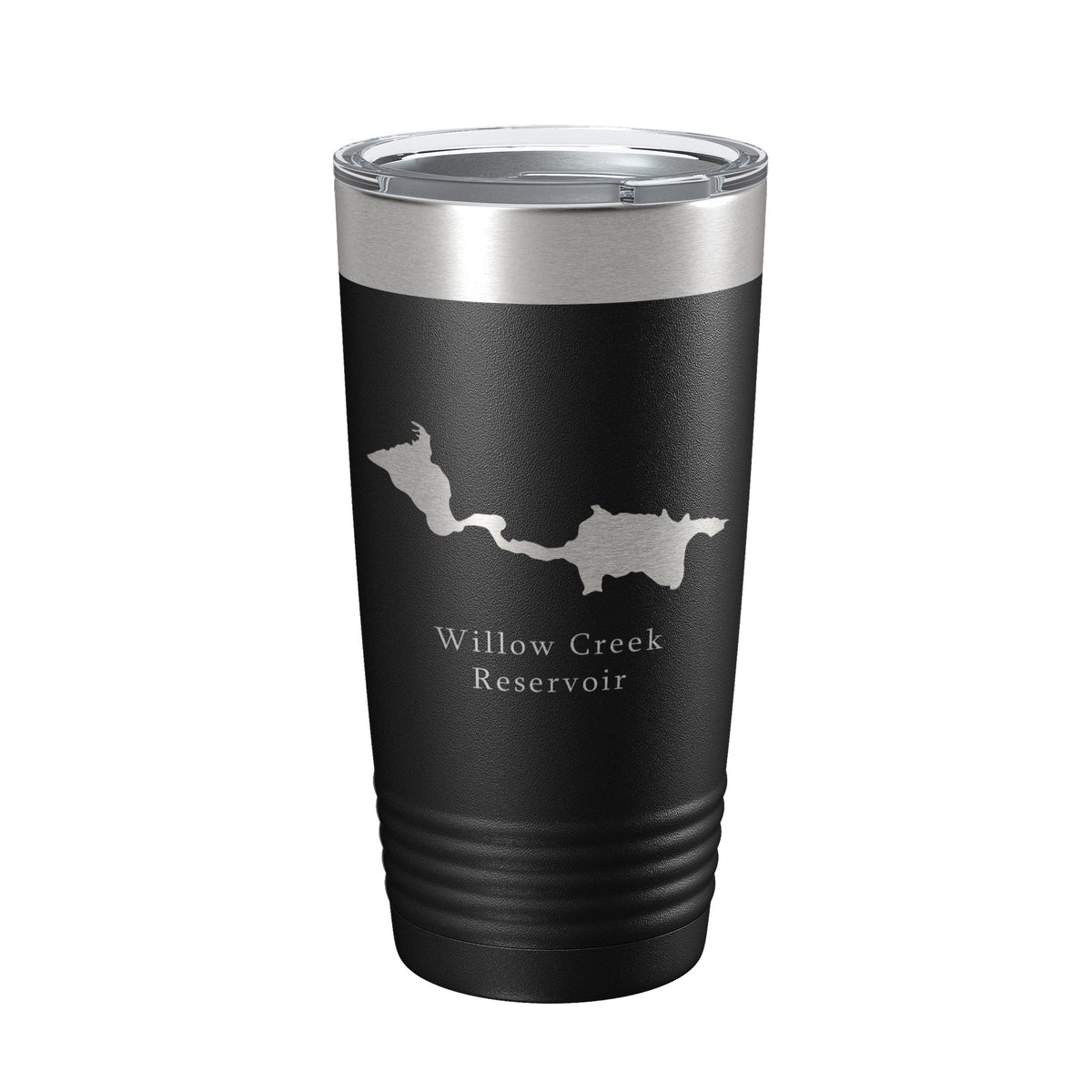Willow Creek Reservoir Arapaho Tumbler Lake Map Travel Mug Insulated Laser Engraved Coffee Cup Colorado 20 oz-0