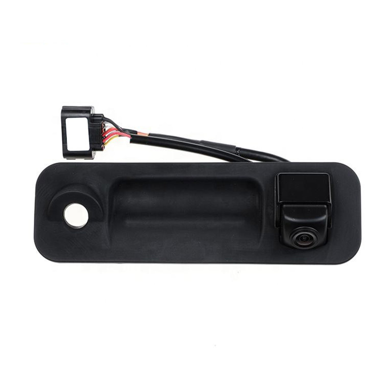 Wired rear view backup camera replacement part for Hyundai Sonata, black housing with mounting bracket