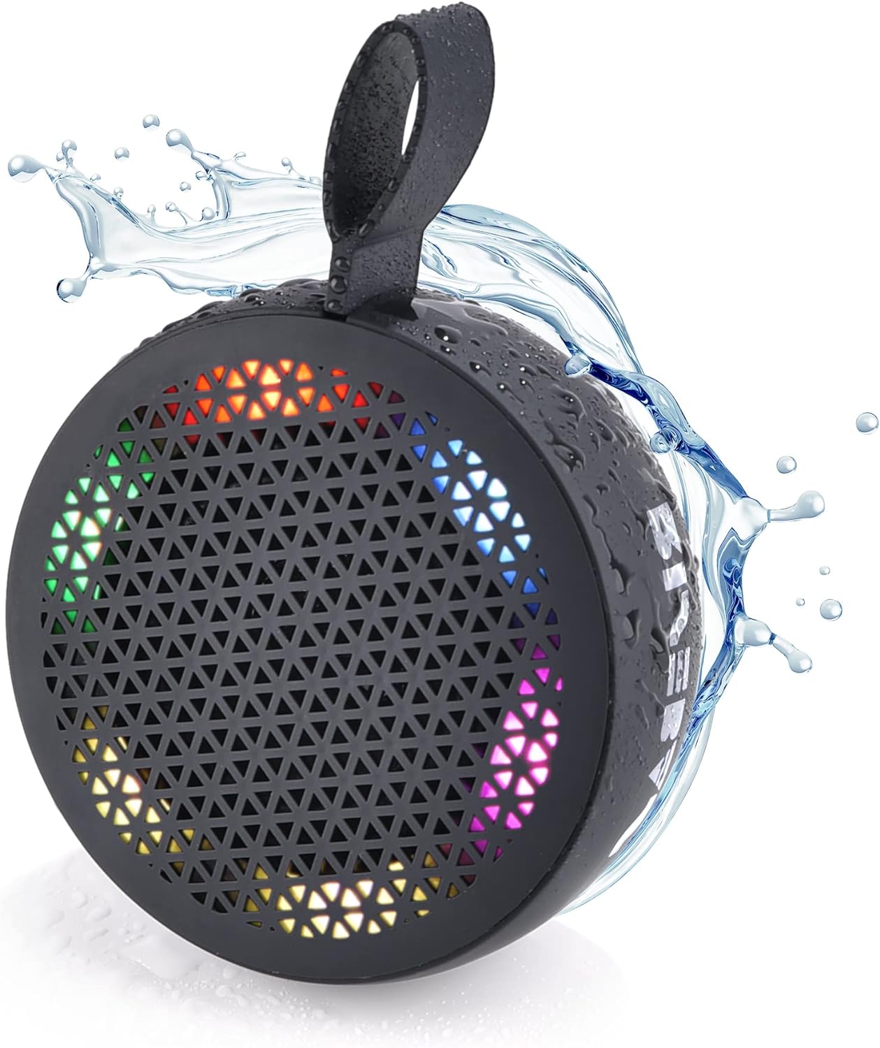 Water resistant Bluetooth shower speaker with built in microphone and push controls — view 3