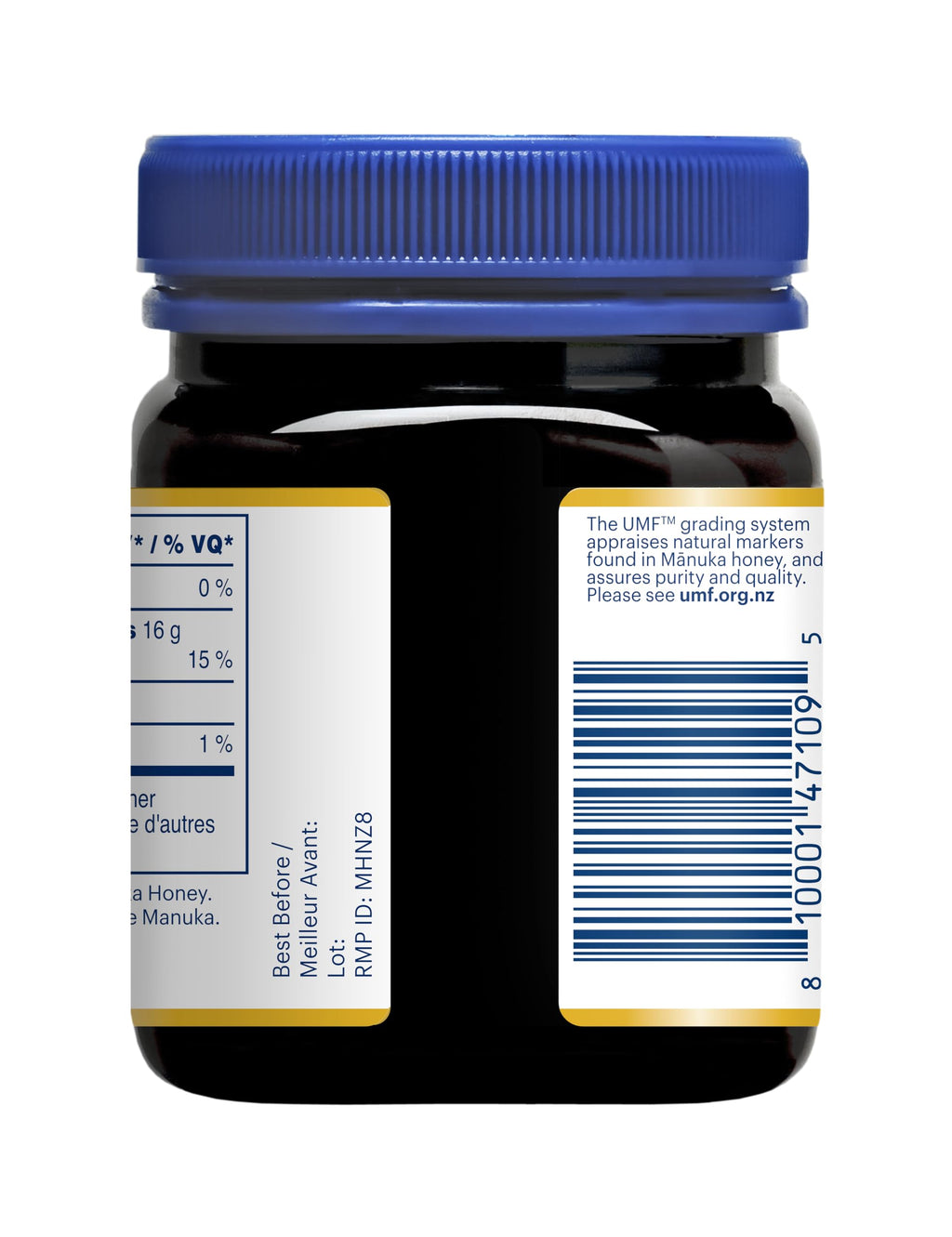 250g jar of premium New Zealand Manuka honey featuring MGO 400 and UMF 13 — view 5