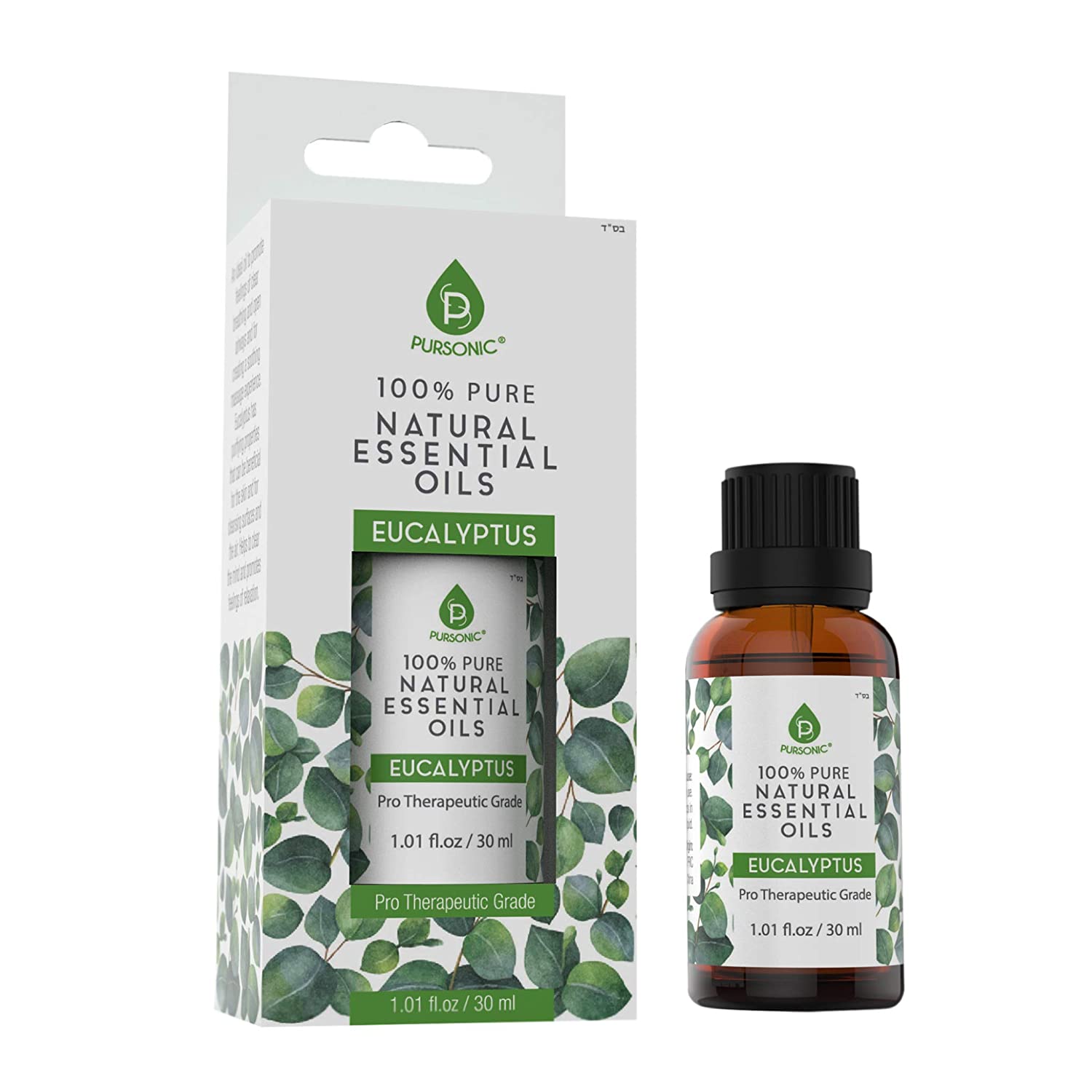 Glass bottle of pure eucalyptus essential oil with a dropper for aromatherapy and soothing massages