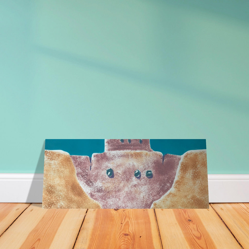 'Pueblo Series 1' Abstract I 10x24 Museum-Quality Matte Paper Poster | Original Artwork by American Artist Barbara Cleary-4