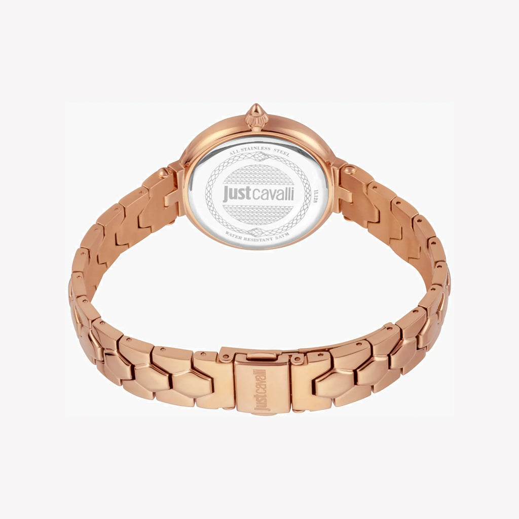 Just Cavalli Women's Rose Gold Watch, White Dial | Jc1l128m0585-3