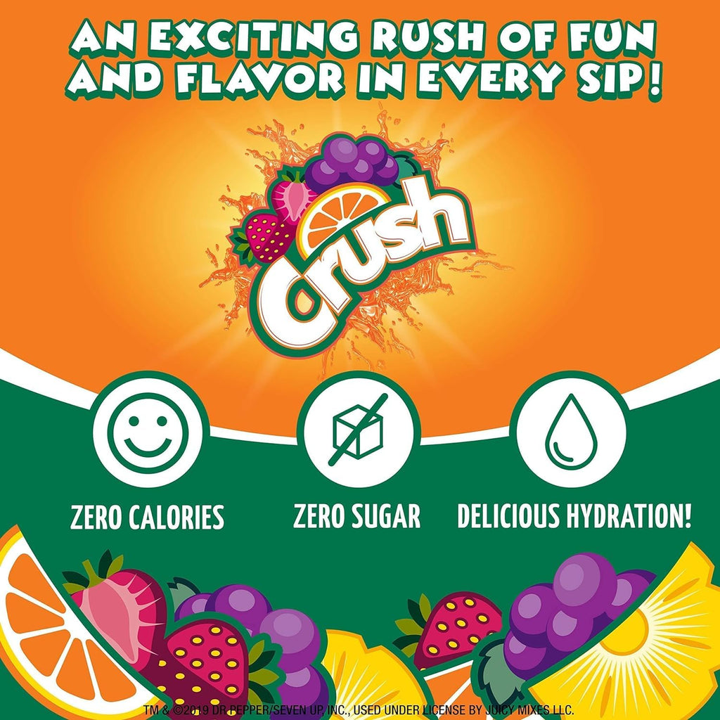 Crush liquid water enhancer variety pack squeeze bottles in assorted fruit flavors — view 5