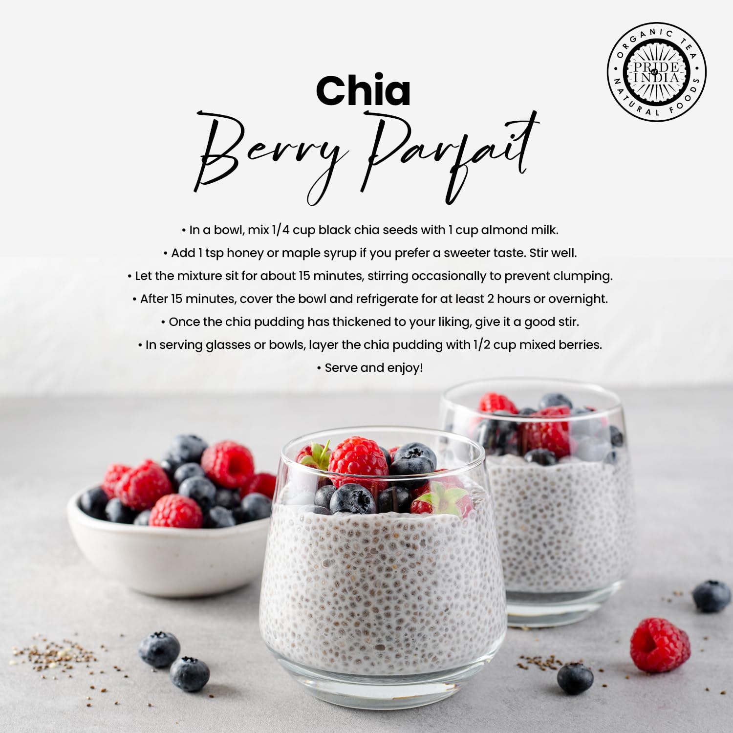 Jar of premium whole black chia seeds, a natural omega-3 and calcium superfood for healthy diets — view 5