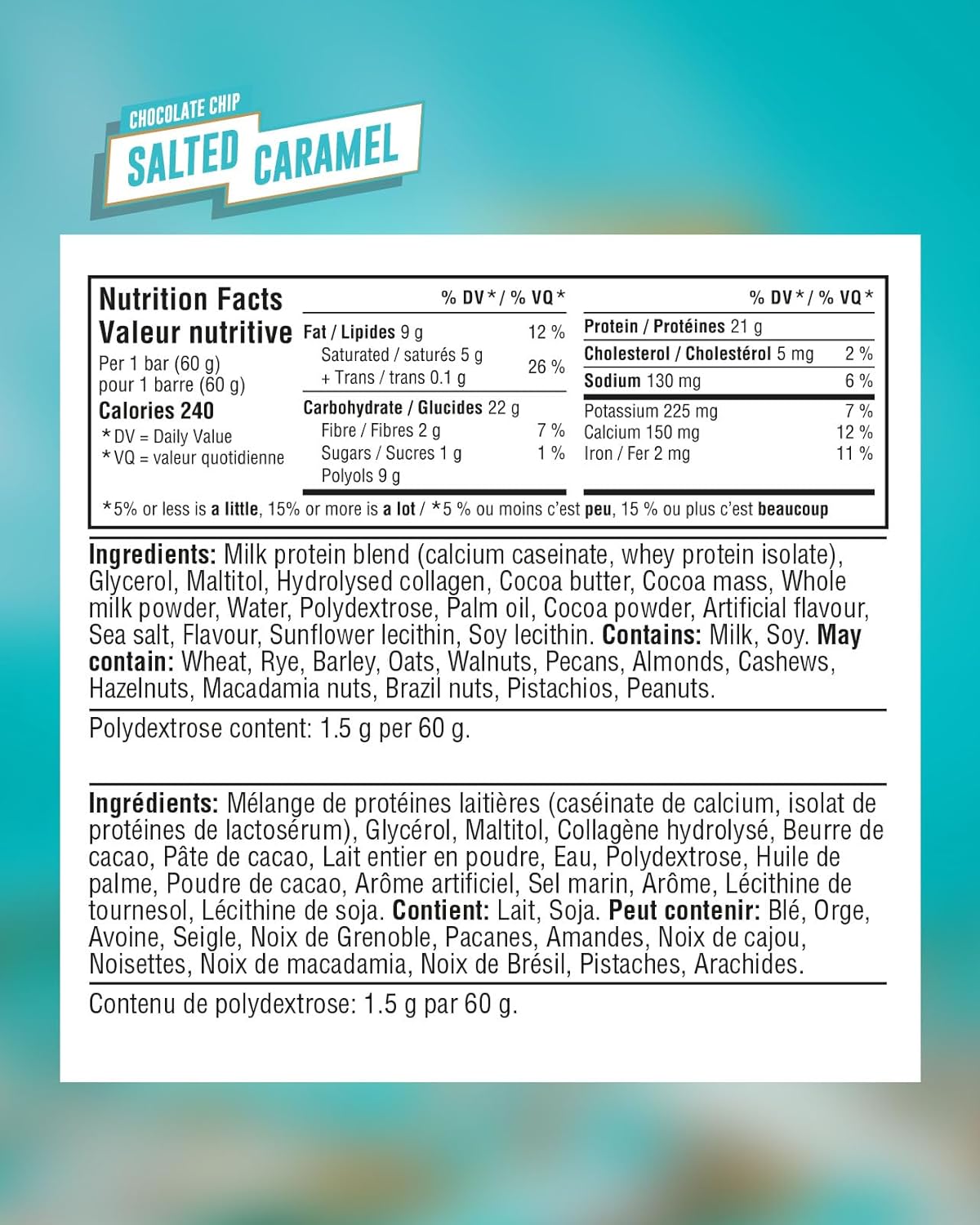 Grenade salted caramel protein bar with chocolate coating and protein nougat inside, box of 12 — view 2