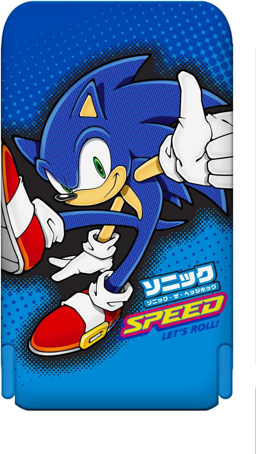 Sonic the Hedgehog magnetic wireless power bank with built-in smartphone stand and vibrant blue artwork — view 3