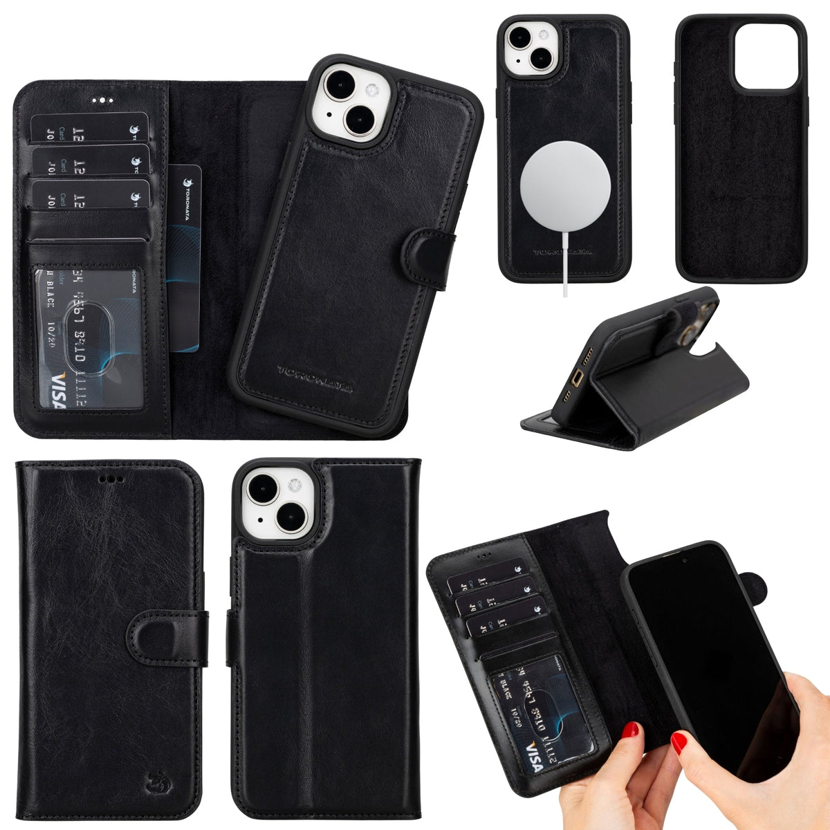 Casper Leather iPhone 14 Plus Wallet Case | MagSafe-0