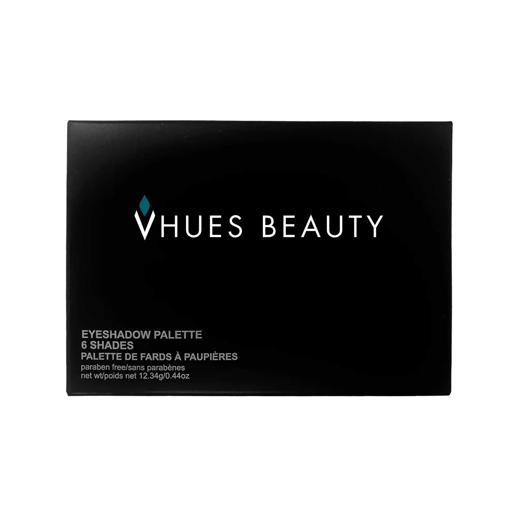 Six shade vegan eyeshadow palette with matte and shimmer neutral tones in a compact — view 3