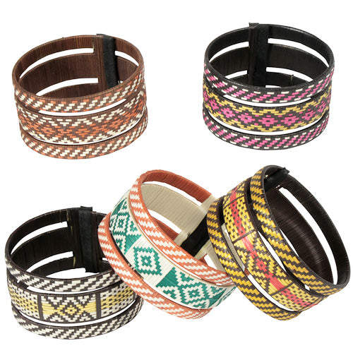 Three Piece Cana Flecha Bracelet - Earth Tone-1