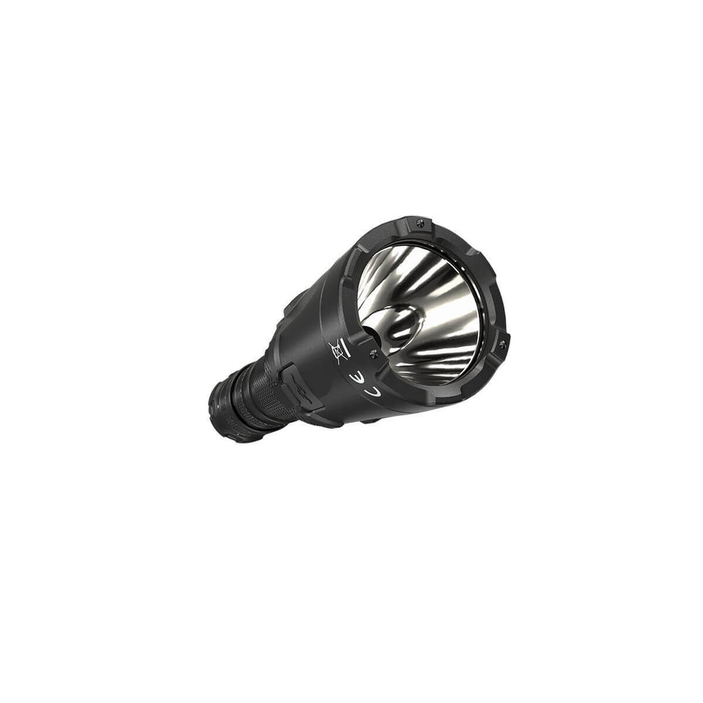 Nitecore SRT6i tactical flashlight in black aluminum with smart selector ring and dual tail switches — view 4