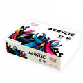 Rosa 12 color acrylic paint set in stylish graffiti box with tubes of vibrant artist pigments