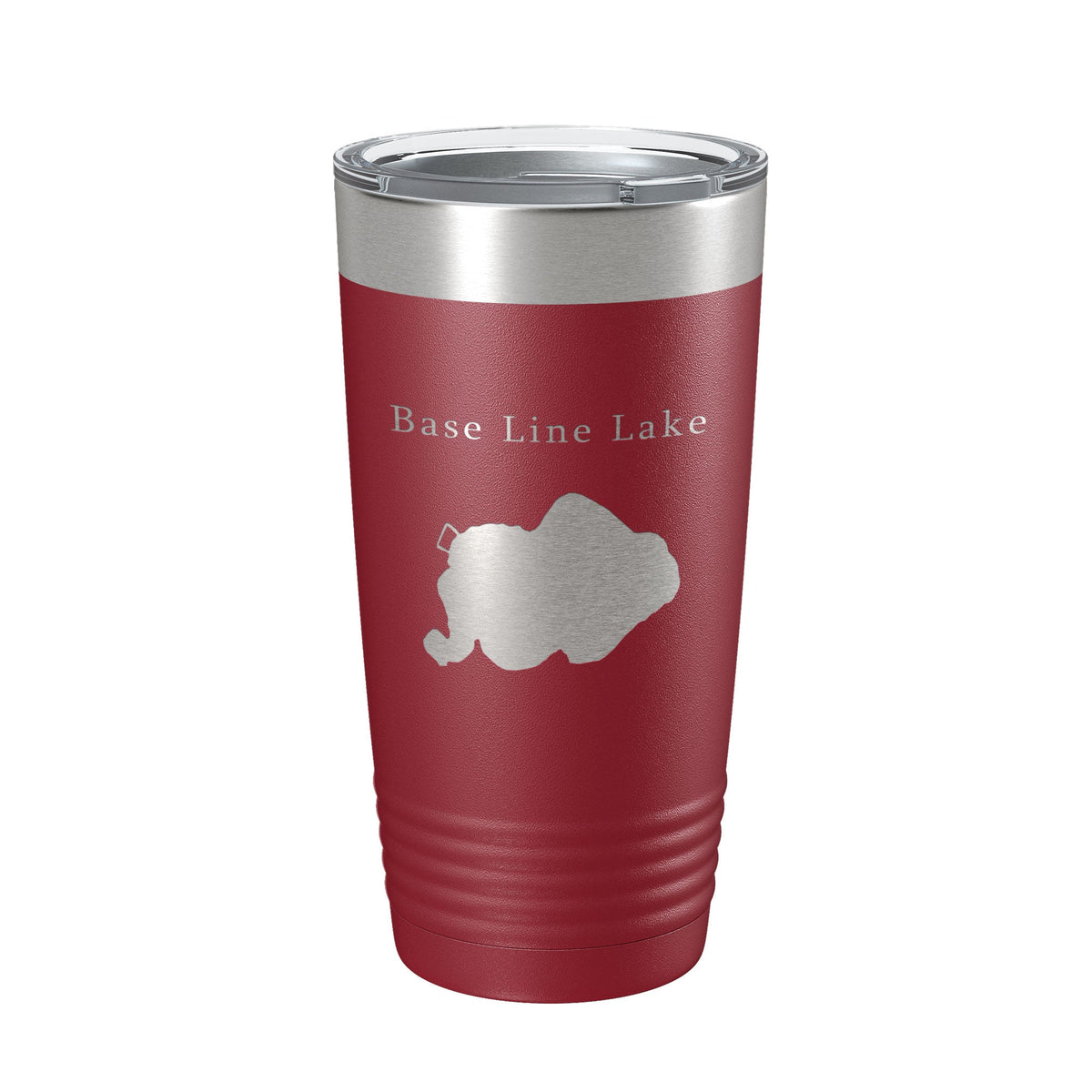 Base Line Lake Map Tumbler Travel Mug Insulated Laser Engraved Coffee Cup Huron River Chain of Lakes Michigan 20 oz-18