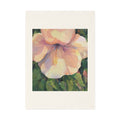 'Pink Hibiscus' Organic Cotton Tea Towel I Original Artwork by American Artist Barbara Cleary-0