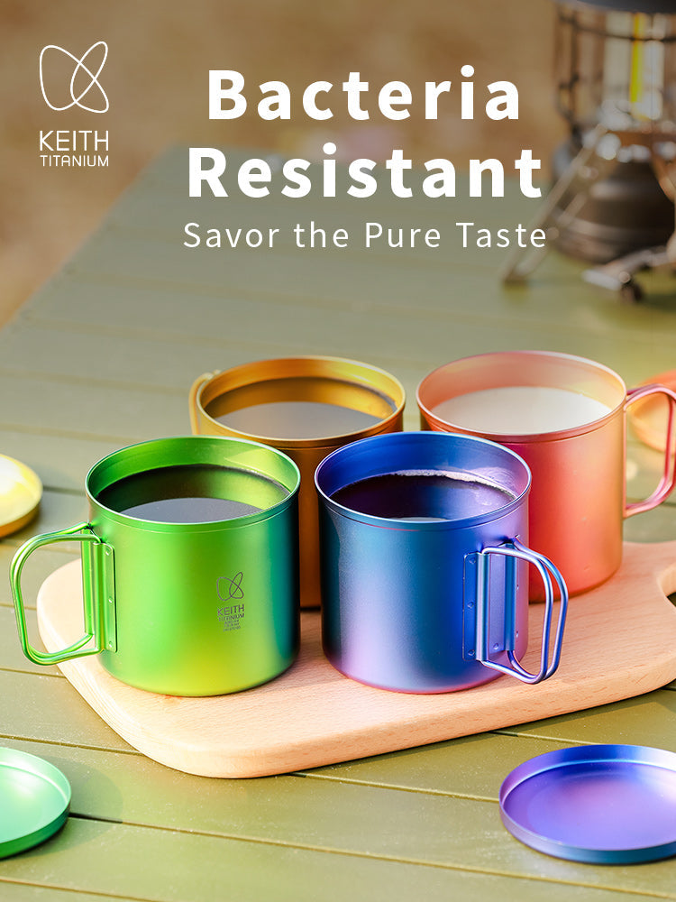 KEITH Titanium Radiant Spectrum Cups with handle-2