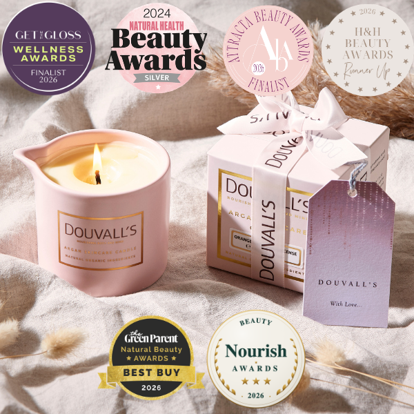 Organic Argan Skincare Candle, Orange & Frankincense 180g | Intensely Nourishing Body Treatment-0