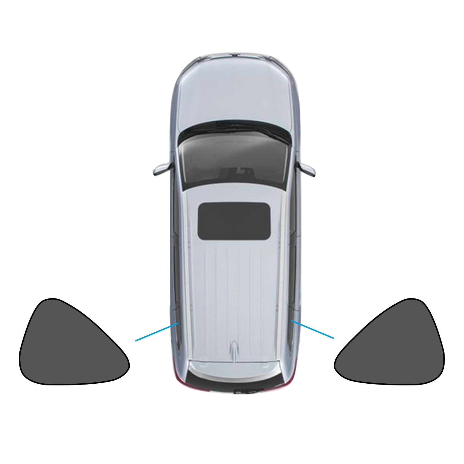 Magnetic black mesh car window shades installed on a Mazda CX-5 offering UV protection — view 2