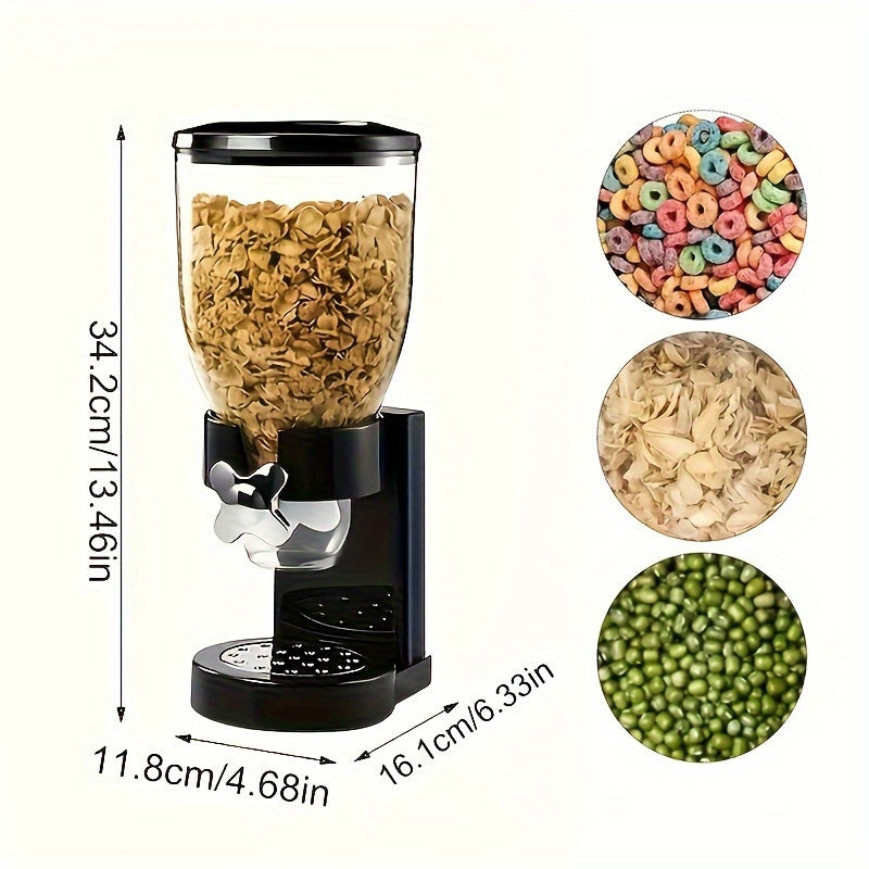 Dual-control large capacity food dispenser in plastic for storing grains and rice — view 5