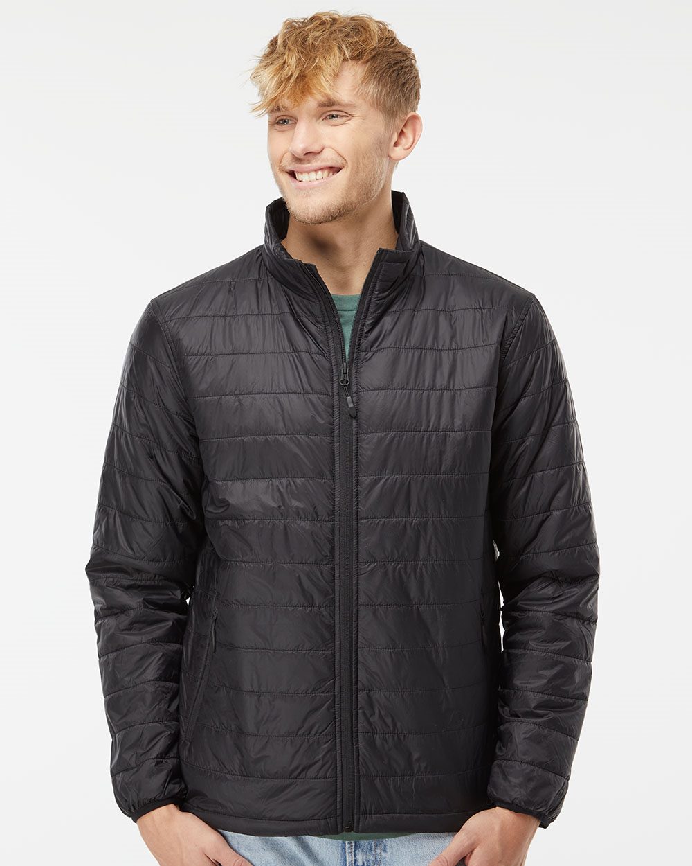 Independent Trading Co. EXP100PFZ Men's Puffer Jacket-0