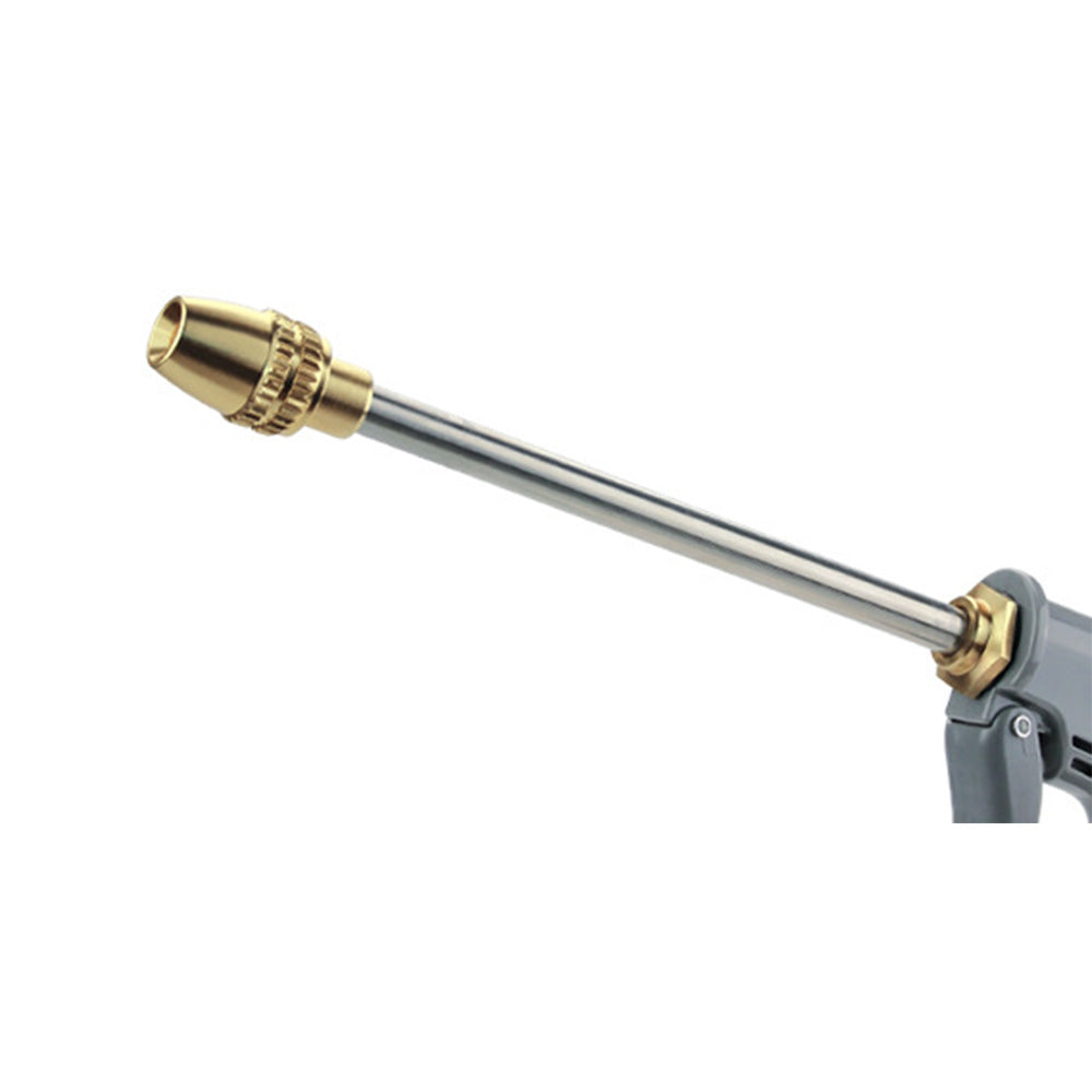 High pressure water hose nozzle attachment in metal and plastic for outdoor cleaning and car washing — view 3