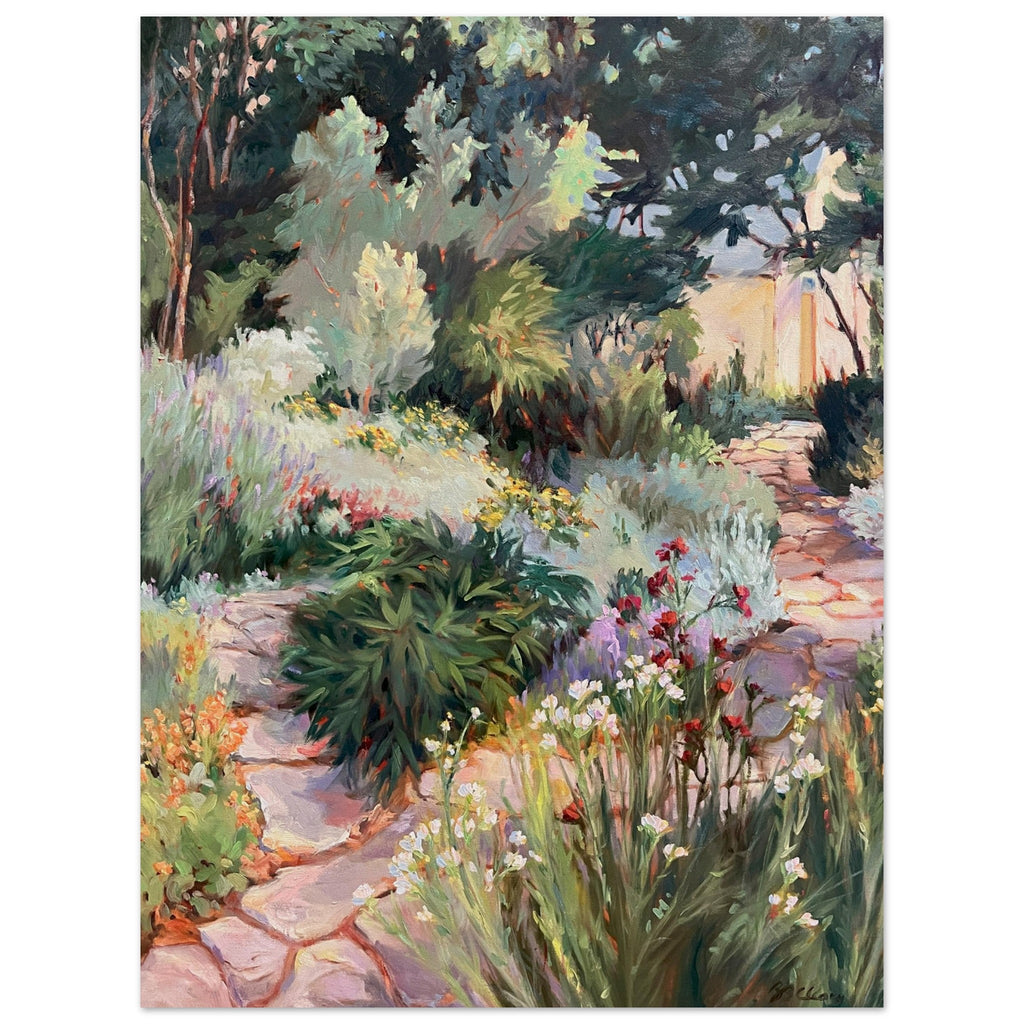 'Garden Path' Floral I 12x16 Museum-Quality Matte Paper Poster | Original Artwork by American Artist Barbara Cleary-4