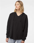 Independent Trading Co. PRM2500 Women’s Lightweight California Wave Wash Hooded Sweatshirt-1