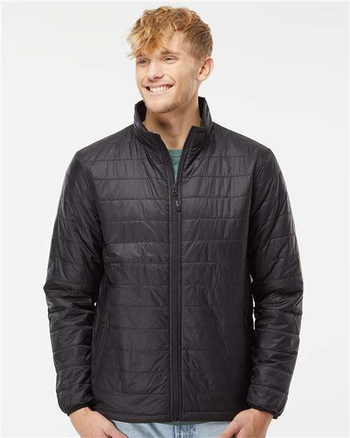 Independent Trading Co. EXP100PFZ Men's Puffer Jacket-1