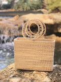 Artisan Handmade Square Straw Bag-0