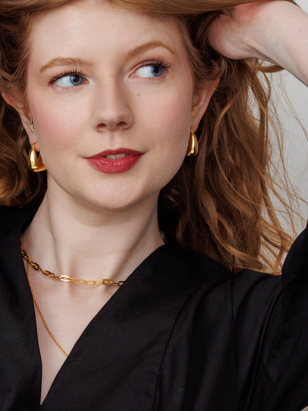 Gold Vermeil Hoop Earrings – Jude | No More Nobody-1