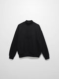 Embossed Crown Sweatshirt-Black-0