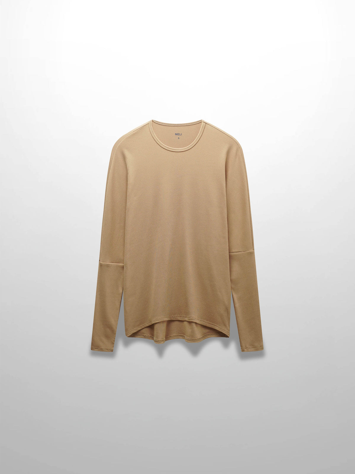 CREW RIBBED DOLMAN-TAUPE-2