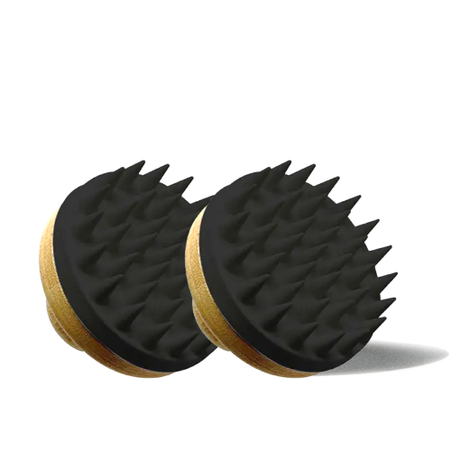 Masami Wabi Sabi scalp scrubber with ergonomic grip and handcrafted detailing for hair washing — view 3