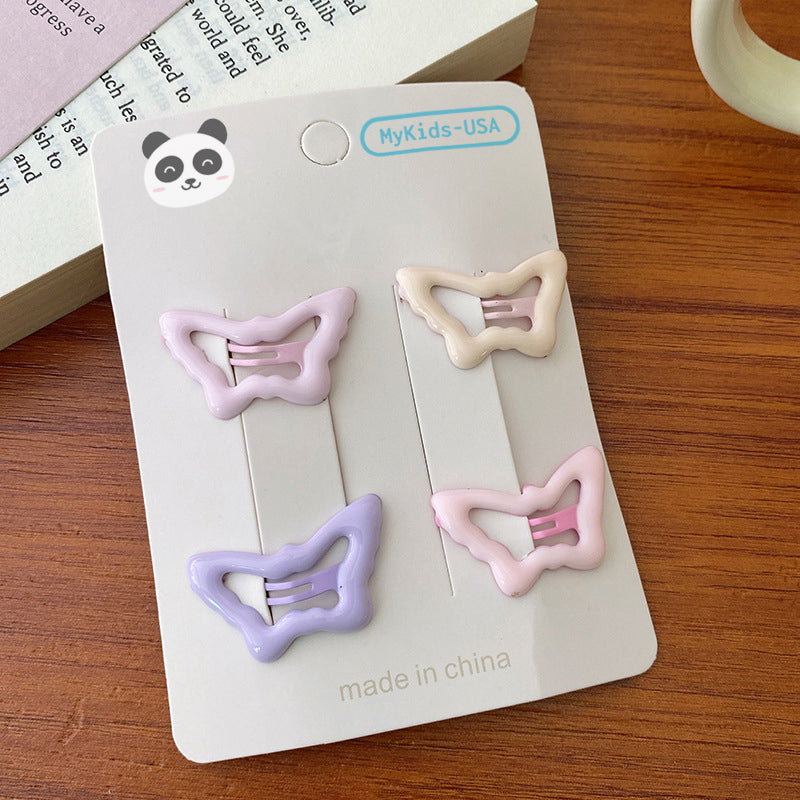 Dreamy girls hair clip set in magical pastel colors with gentle metal closures — view 5