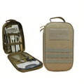 10-piece camping cookware set neatly organized inside a compact grey silicone travel storage bag