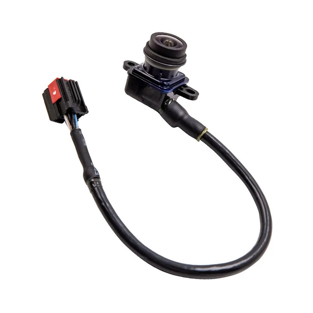 Rear backup camera replacement part with black housing and electrical connector for vehicle rear view — view 3