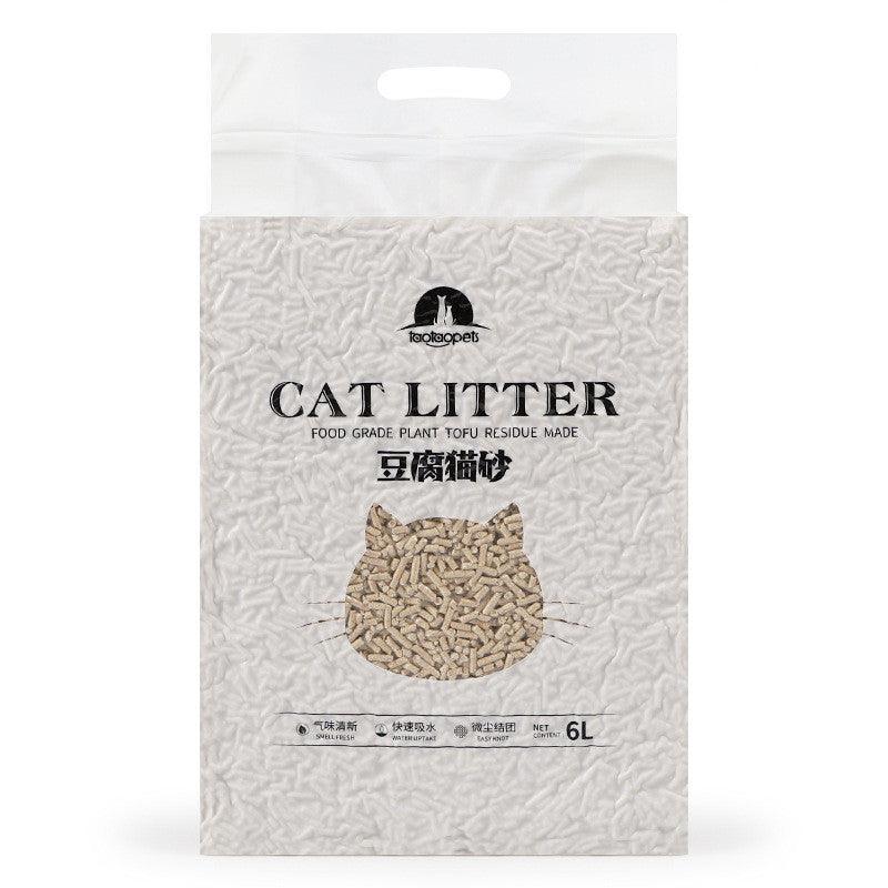 EcoPaws green tea infused biodegradable plant-based tofu cat litter in a 6L package — view 4