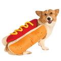 Hot diggity dog costume in vibrant red soft polyester for small to large dogs