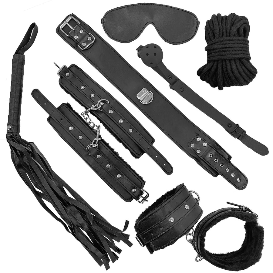 8-Piece Deep Black Weekender Bondage Set