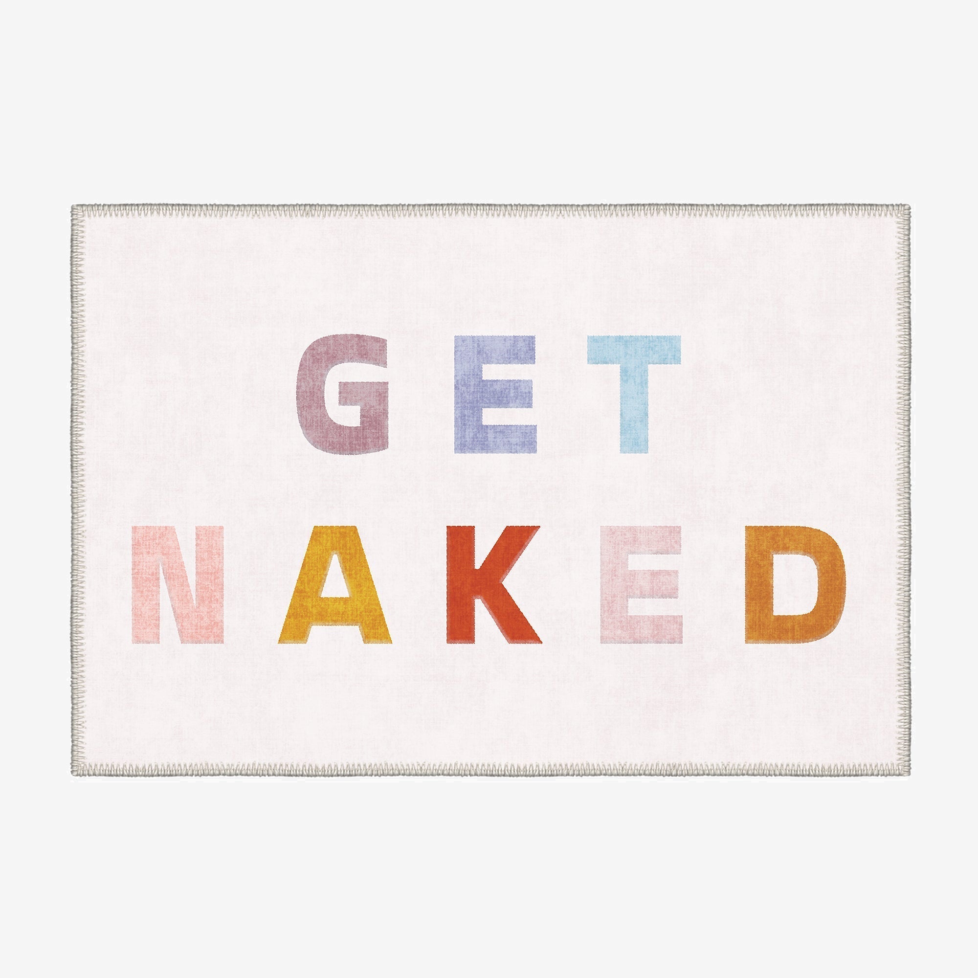 Molly bath mat with vintage boho patterns soft chenille surface and non slip cotton base