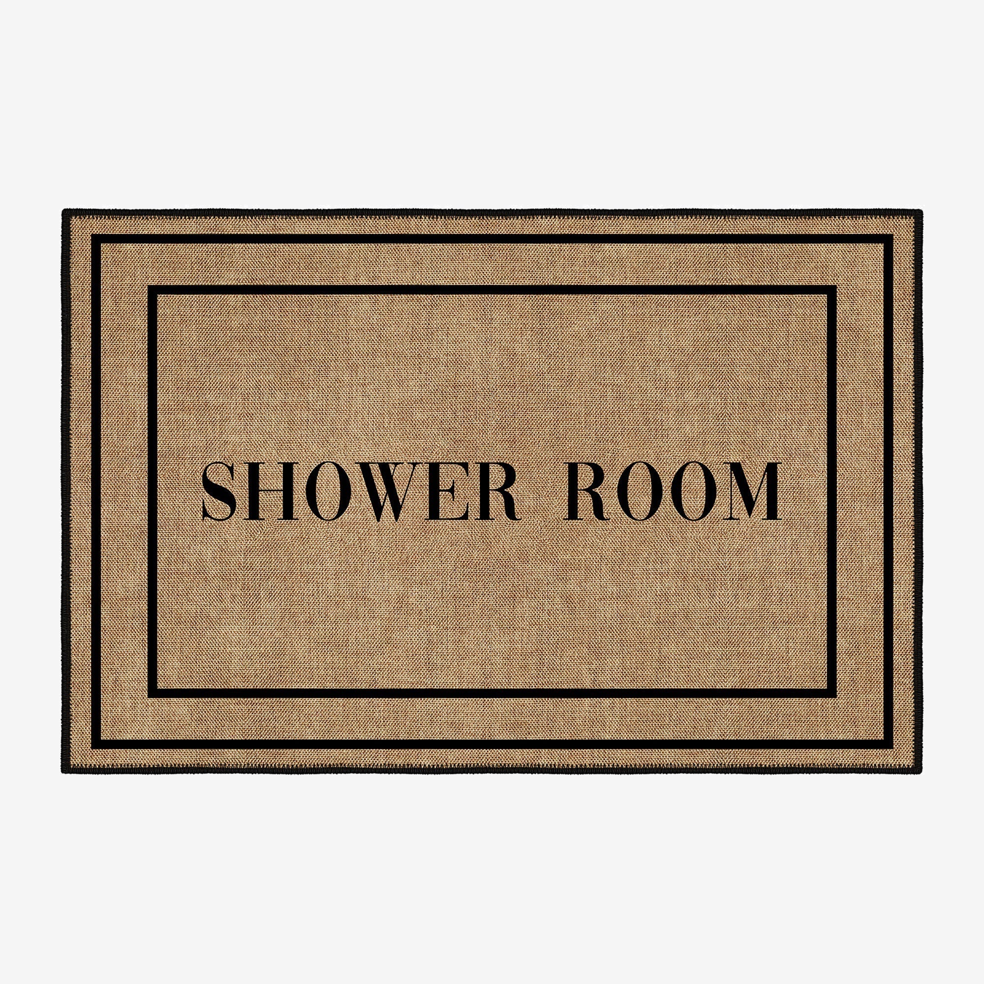 Vintage boho style Alaska bath mat featuring a plush chenille surface and non slip cotton base
