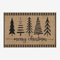 Vermont Christmas doormat in a vintage woven cotton chenille design with a safe non-slip base