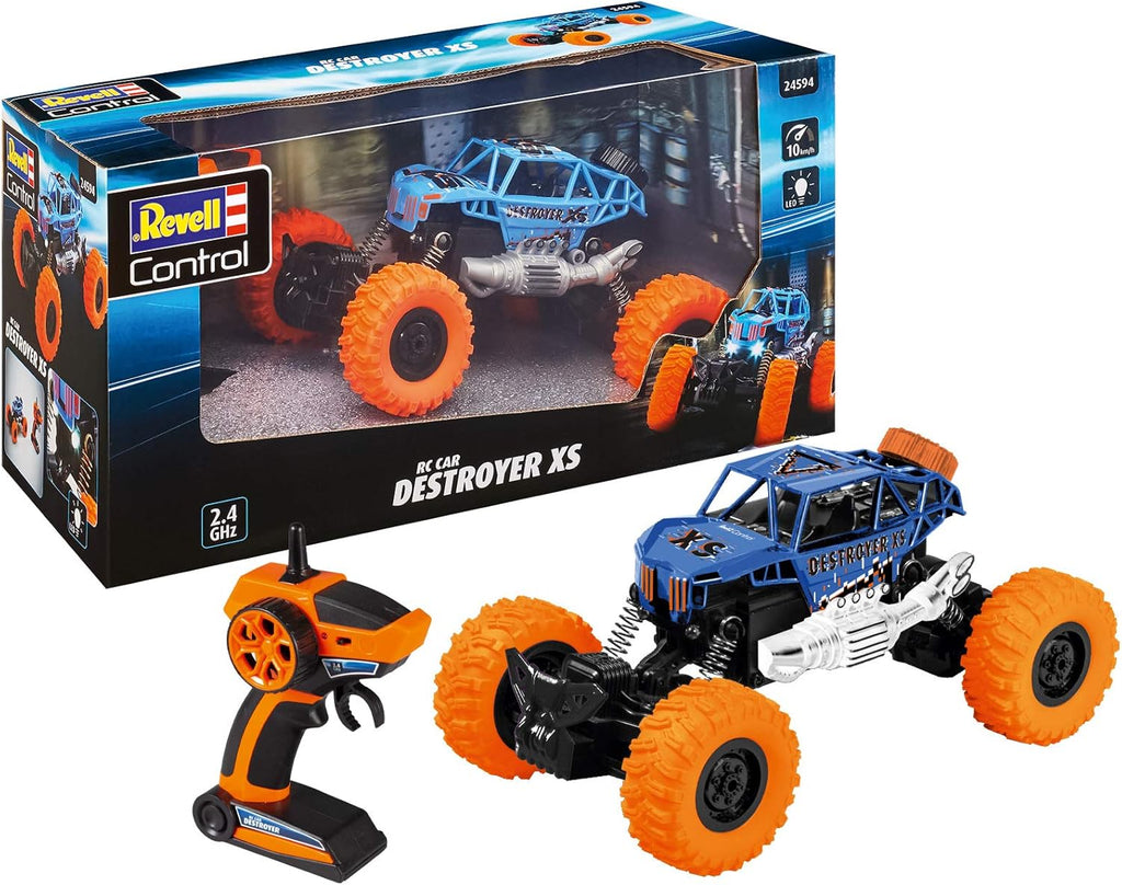 Destroyer XS remote control car crawler toy, compact sleek vehicle design for indoor and outdoor racing