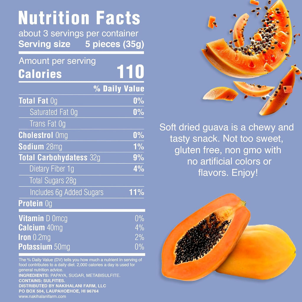 Papaya Soft Dried Fruit 3.5oz-1