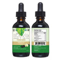 Two 30ml bottles of organic vanilla liquid stevia drops sweetener for coffee and tea