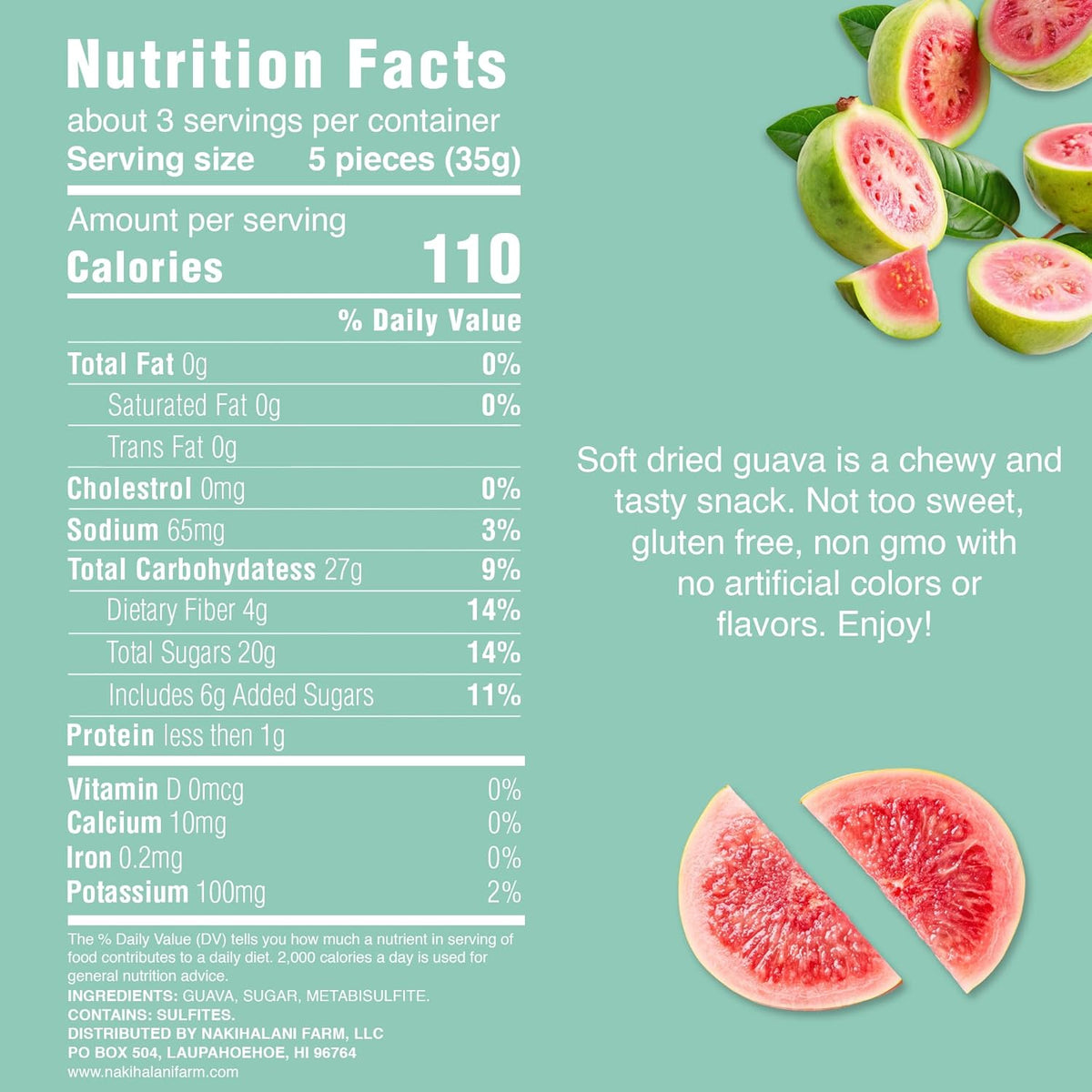 Guava Soft Dried Fruit 3.5oz-1