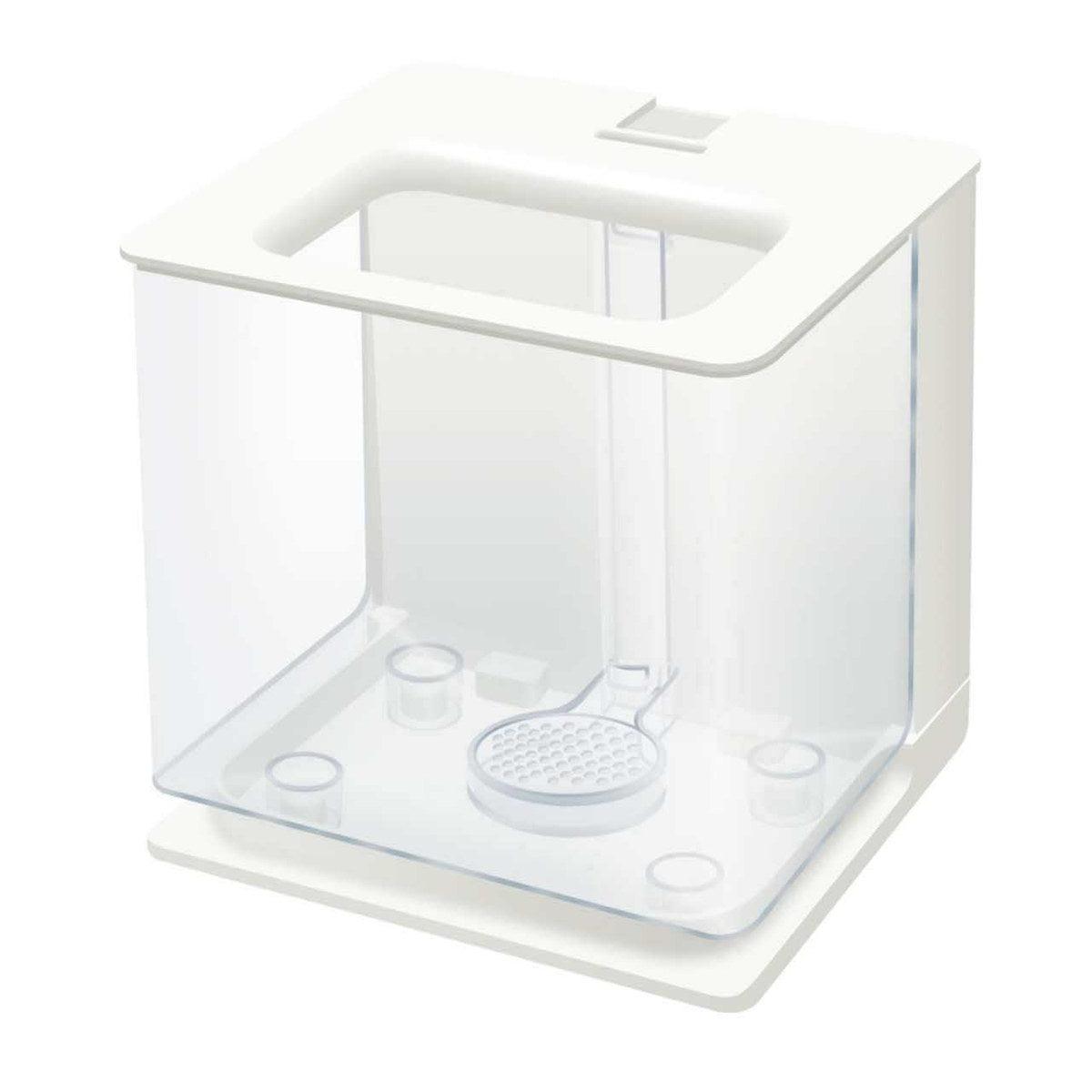 Modern plastic self-cleaning mini fish tank for desktop decor with 2.5L capacity — view 3